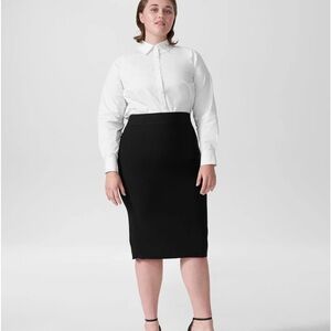 Universal Standard Midi Pencil Skirt Black Size 3XS (2-4)